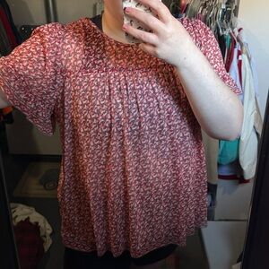 Max Studio Pink Patterned Blouse